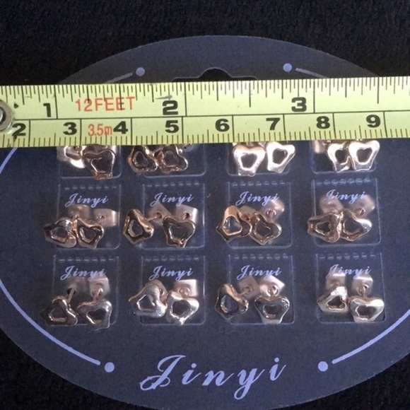 Set of 12 Tiny Apple Party Earrings - Picture 6 of 7